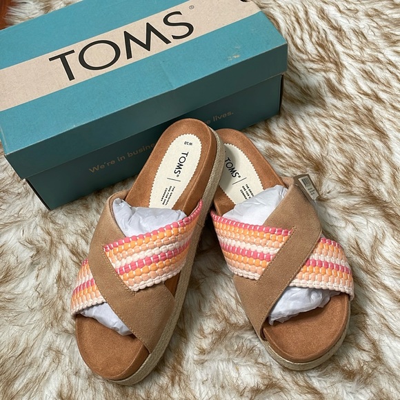 Toms Paloma espadrille slide in “honey” - Picture 3 of 7